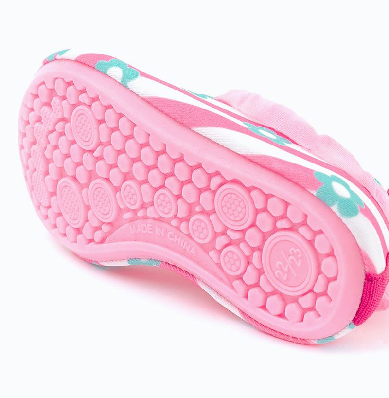 韓國 OZKIZ - 輕量/防滑兒童沙灘鞋/戲水鞋-條紋花花