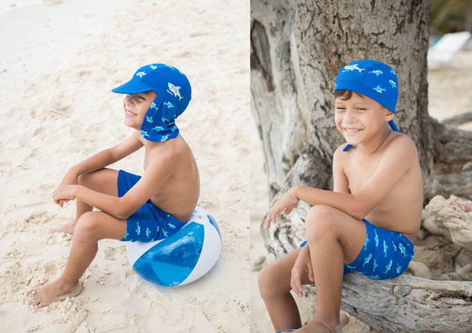 德國Playshoes - 抗UV防曬男童泳褲-鯊魚