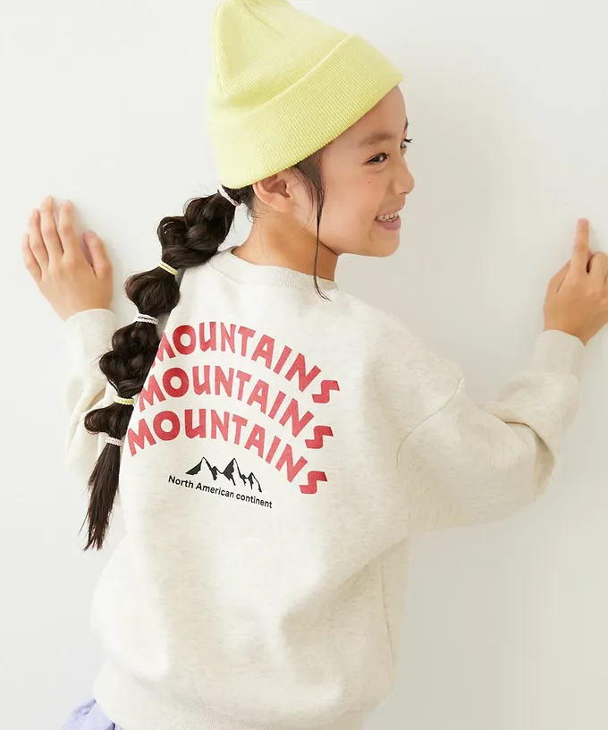 日本 devirock - 熱銷定番 裏起毛落肩大學長袖上衣-美式菜單-燕麥