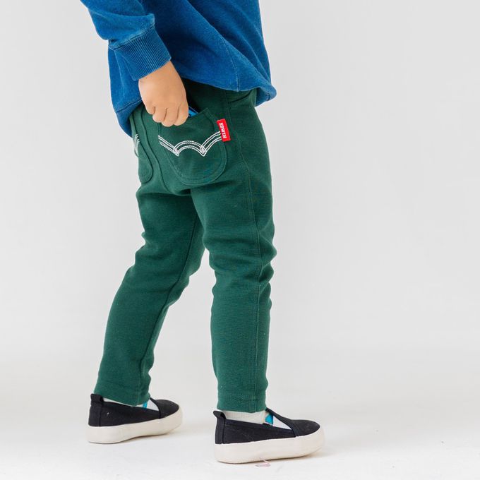 日本 Chil2 - EDWIN聯名款 舒適彈力長褲-薄荷