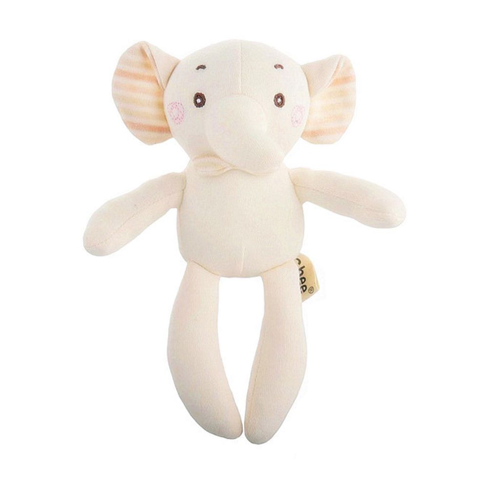 迷你安撫娃娃 有機棉嬰兒玩具 陪睡小玩偶-迷你小象 (18*18cm)