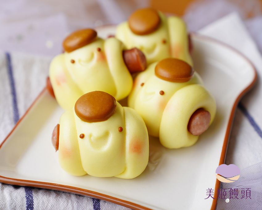 美姬饅頭 - 小布丁鮮奶熱狗捲 (6入)-50g