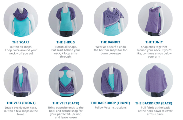 美國 NUROO 唯美哺乳圍巾、三階段成長包巾、多功能蓋毯