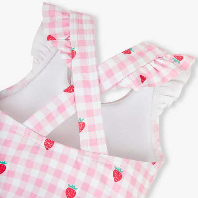 英國 JoJo Maman BeBe - 嬰幼兒/兒童連身泳裝(內有尿布褲)-草莓甜心