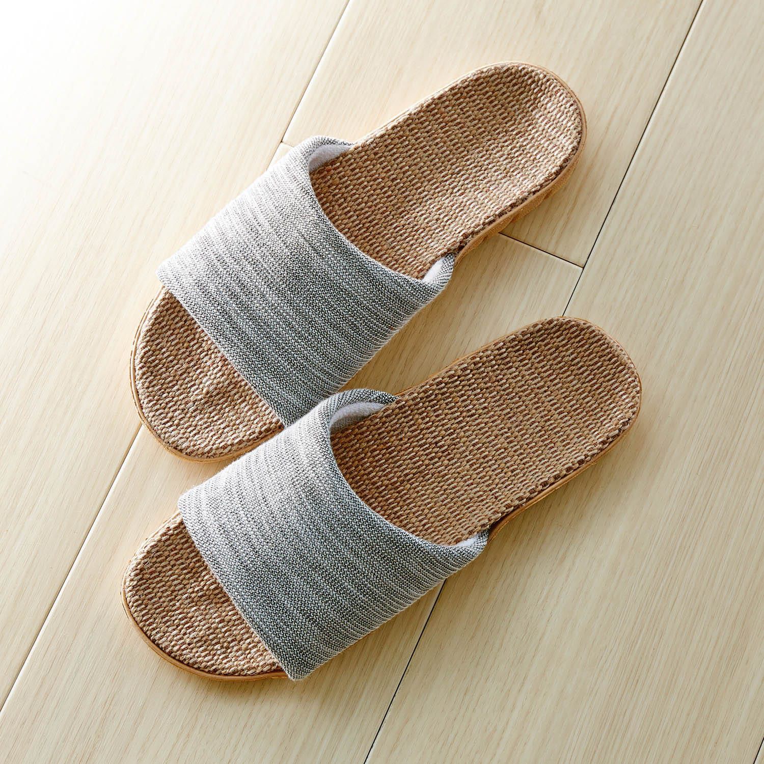 日本千趣會 - 輕量樹脂鞋底夏季室內拖鞋-紅陶