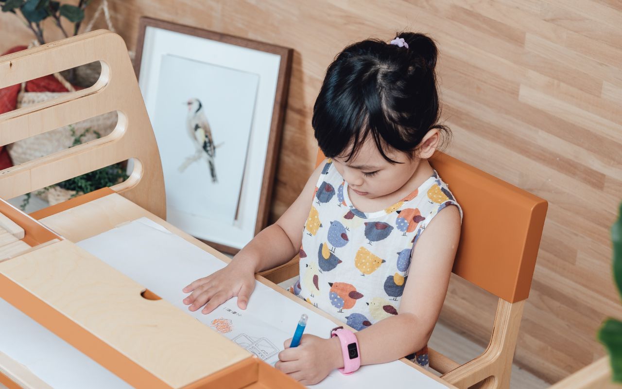 走走家具 - 兒童成長椅-清新白 (40 / 44 / 60 (cm))