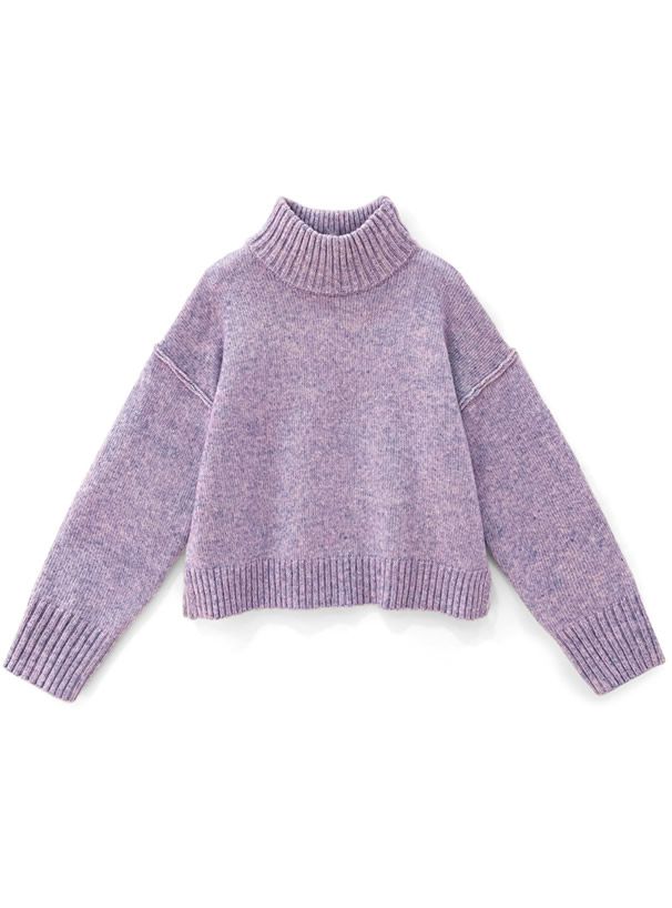 日本 GRL - 聯名款 慵懶落肩修身毛衣-深灰 (F)