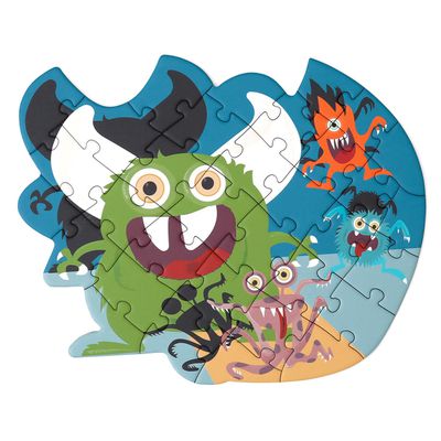 比利時 Scratch - 輪廓拼圖-小怪獸-33片