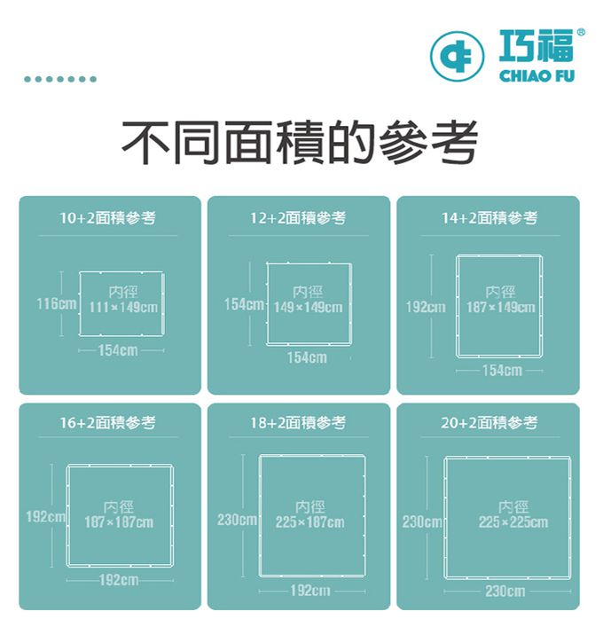巧福 CHIAO FU - 【組合價】歐式遊戲城堡12+2(UC-012E) + 4cm摺疊遊戲地墊-極簡灰白(UC-012EM)