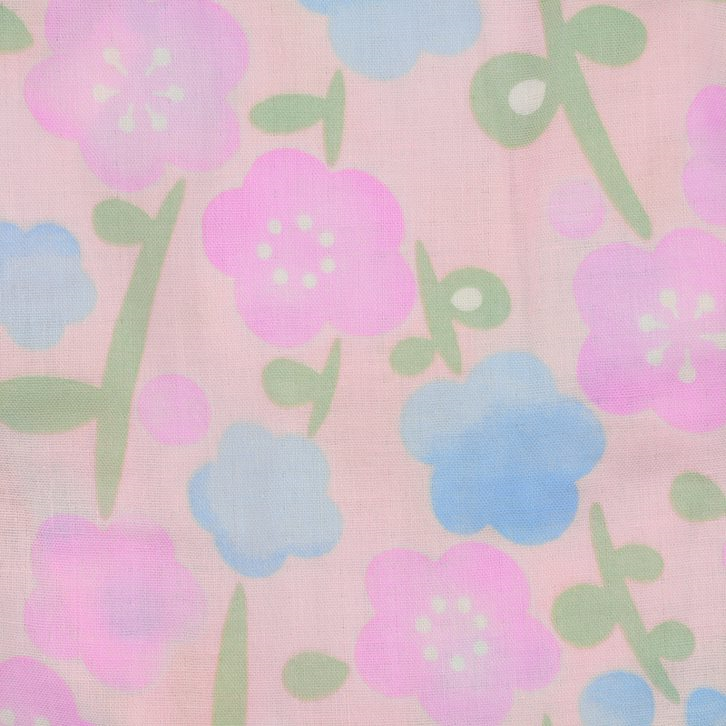 akachan honpo - 甚平包屁衣-小花-粉紅色