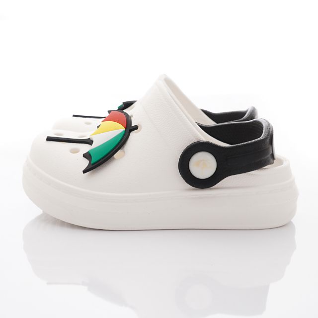 Arnold Palmer 雨傘牌 - 布希懶人拖鞋(小童段)-拖鞋款-白色