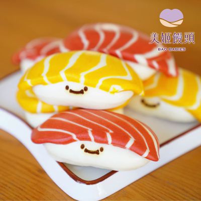擬真度100%！這壽司是饅頭！？【美姬饅頭】 ✅100%鮮乳✅無蛋✅低糖✅低油