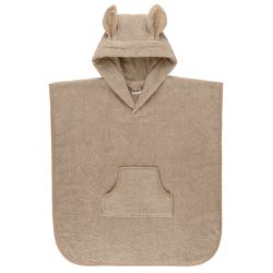 丹麥BIBS - Poncho Towel Kangaroo 袋鼠斗篷浴巾-香草-單入