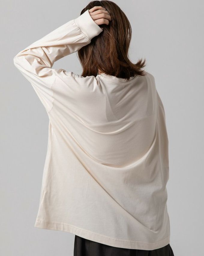 日本 gleam - 燙金時尚光澤廓形寬版長袖上衣-紅棕x金