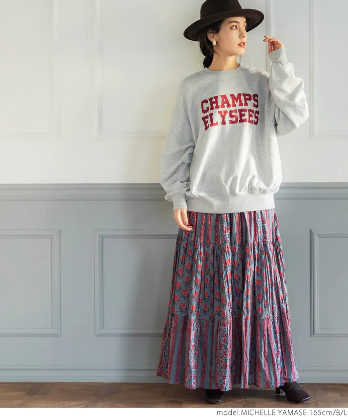 日本 COCA - 美式LOGO圓領長袖大學T-WEST-草綠