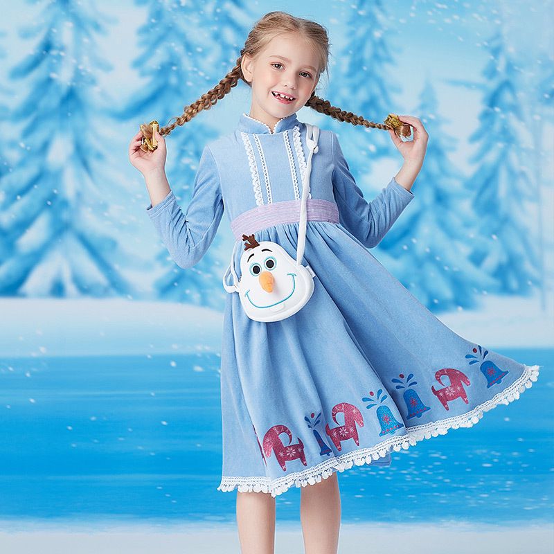 造型斜背包/萬聖節-卡通人物雪寶-白色 (Free)