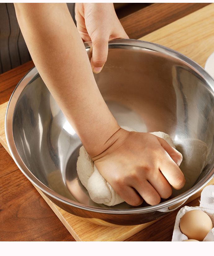 日本霜山 - 304不鏽鋼料理用調理盆+瀝水盆2件組 (27CM)