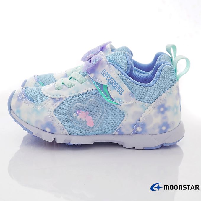 Moonstar日本月星 - 月星LV系列甜心運動款(中大童段)-運動鞋-淺藍