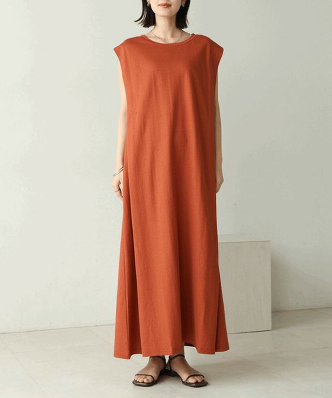 日本 Bab - 透氣嫘縈肩皺摺A字無袖洋裝-黑