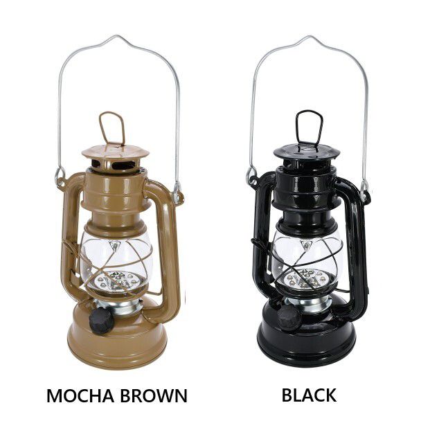 日本丸和 - 復古煤油燈造型LED露營燈-摩卡咖 (12x9.5x21cm(含提把27cm))