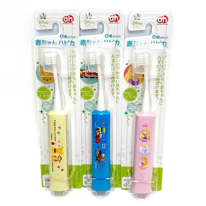 akachan honpo - Hapika幼兒電動牙刷沾水就可刷-寶寶小熊維尼