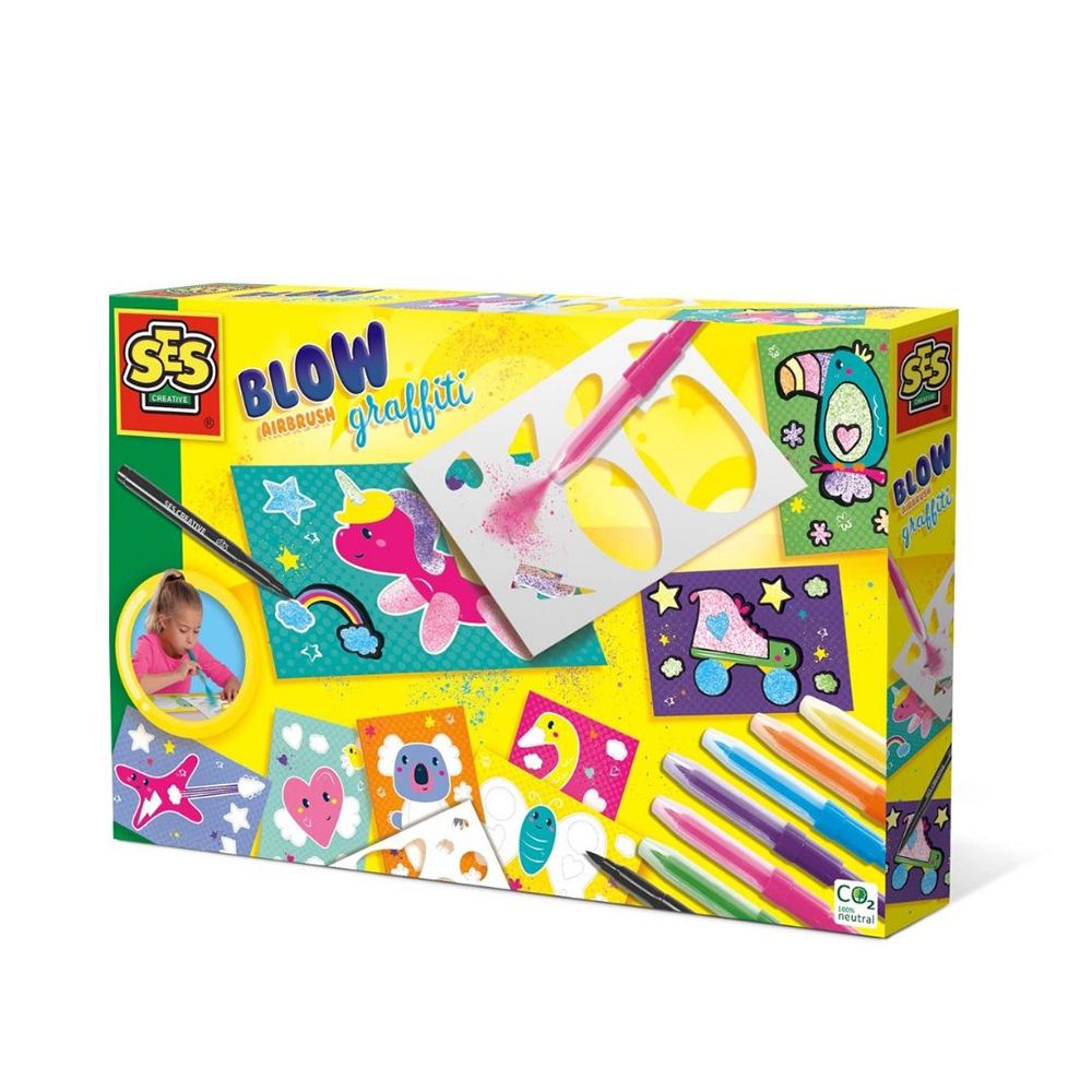 神奇吹畫筆塗鴉組