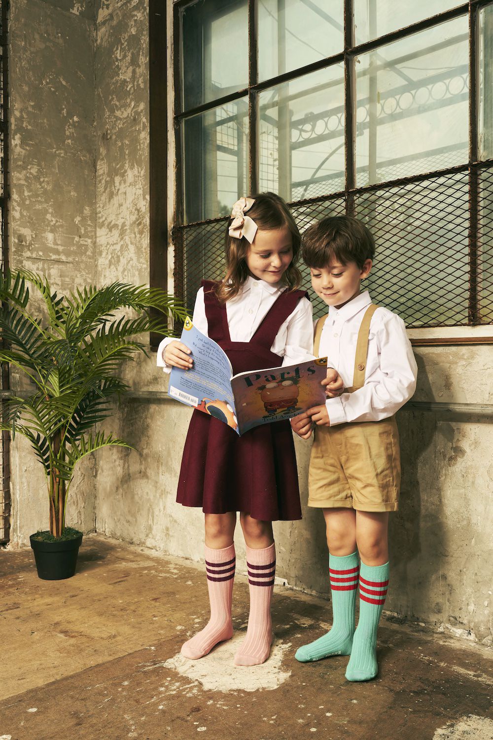 韓國 PAUL FRENZ - (3入組)韓製彈力中長筒襪-CHRIS