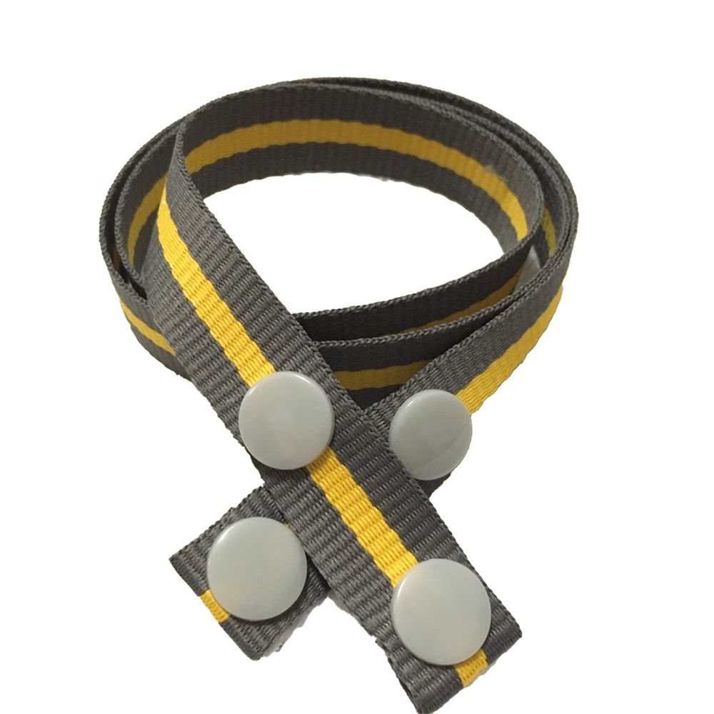 幼童款口罩掛繩-寬版織帶-新戰警黃 (45cm)