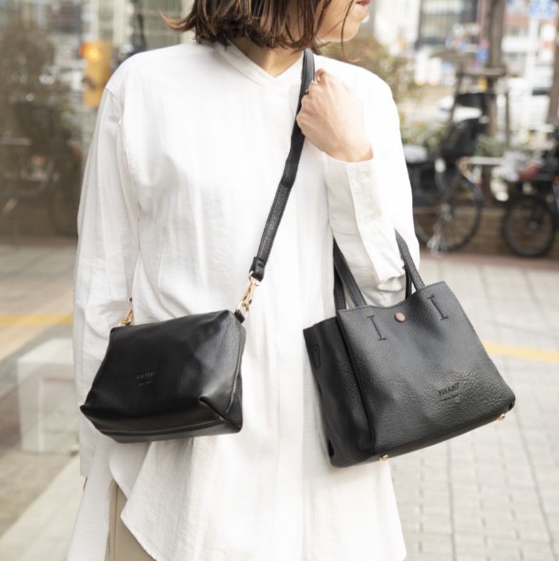 日本 FIRANO - [明星著用款]多夾層2WAY托特包+側背包2件組-焦糖 (34x28x14cm)