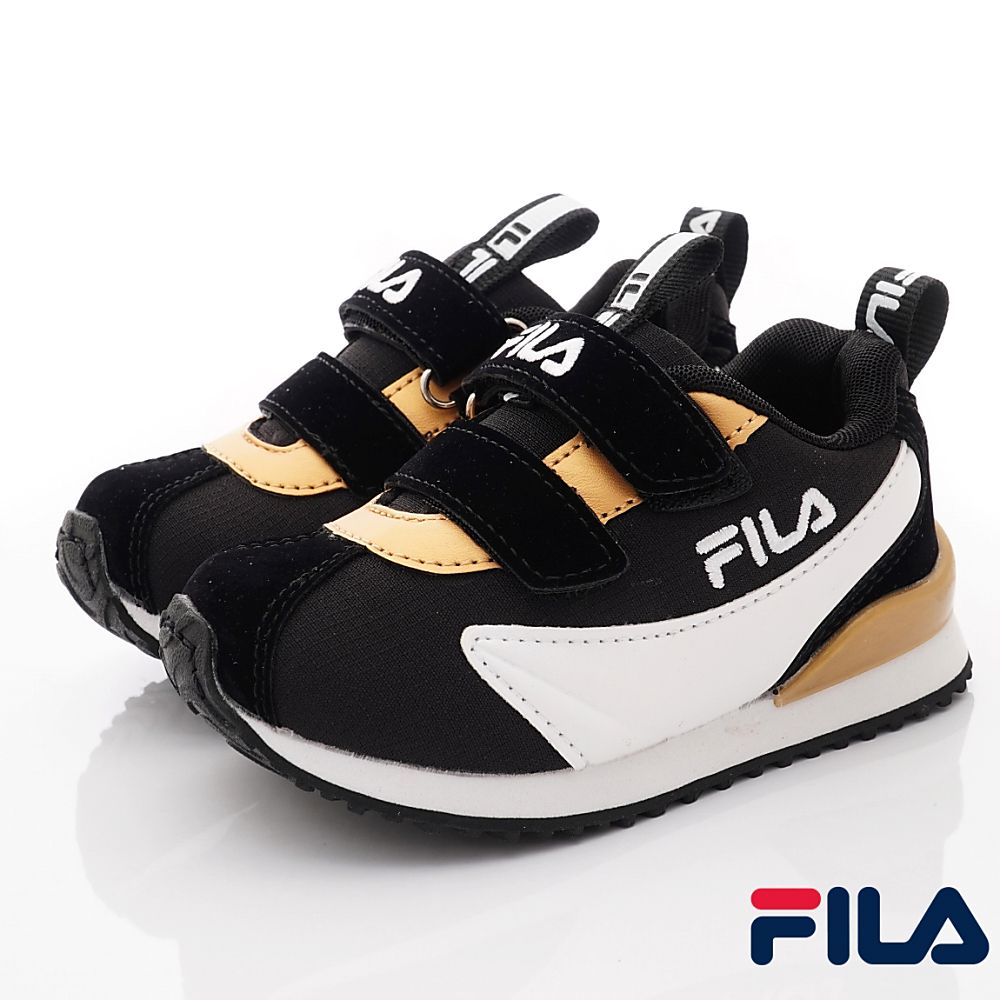 FILA - 經典慢跑鞋(中小童段)-運動鞋-黑