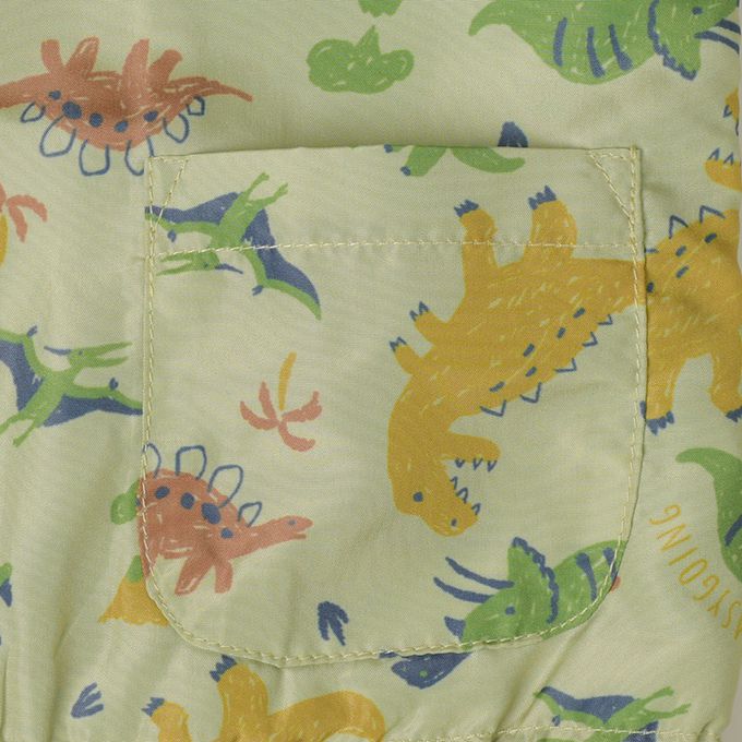 akachan honpo - 防風外套-恐龍-綠色