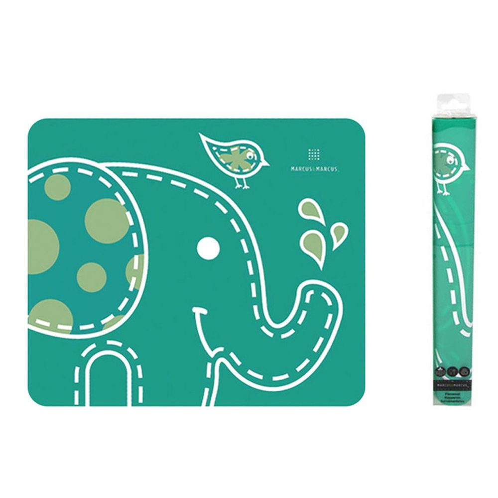 MARCUS＆MARCUS - 動物樂園矽膠餐墊-綠大象