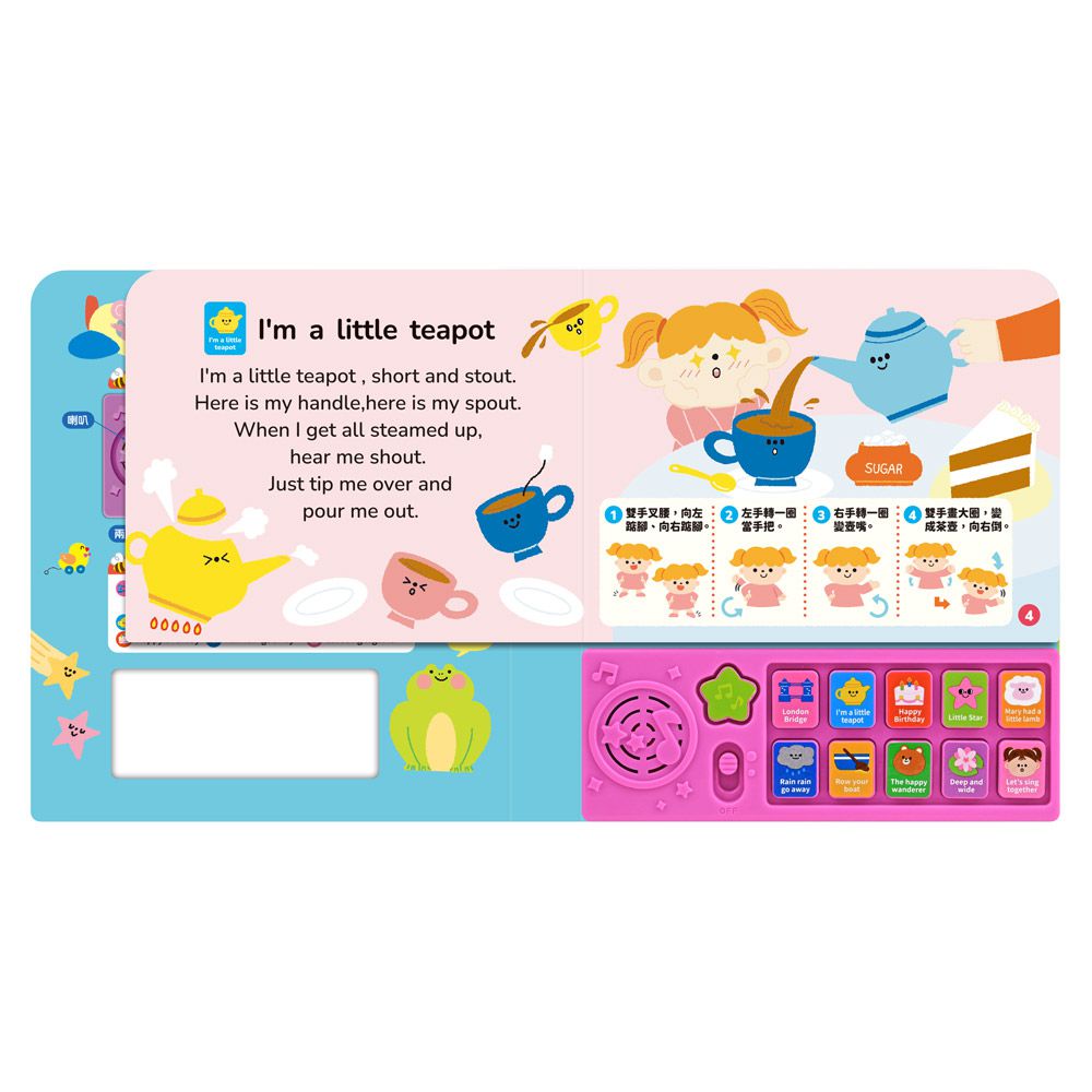 英文律動兒歌-寶寶歡唱繪本｜媽咪愛