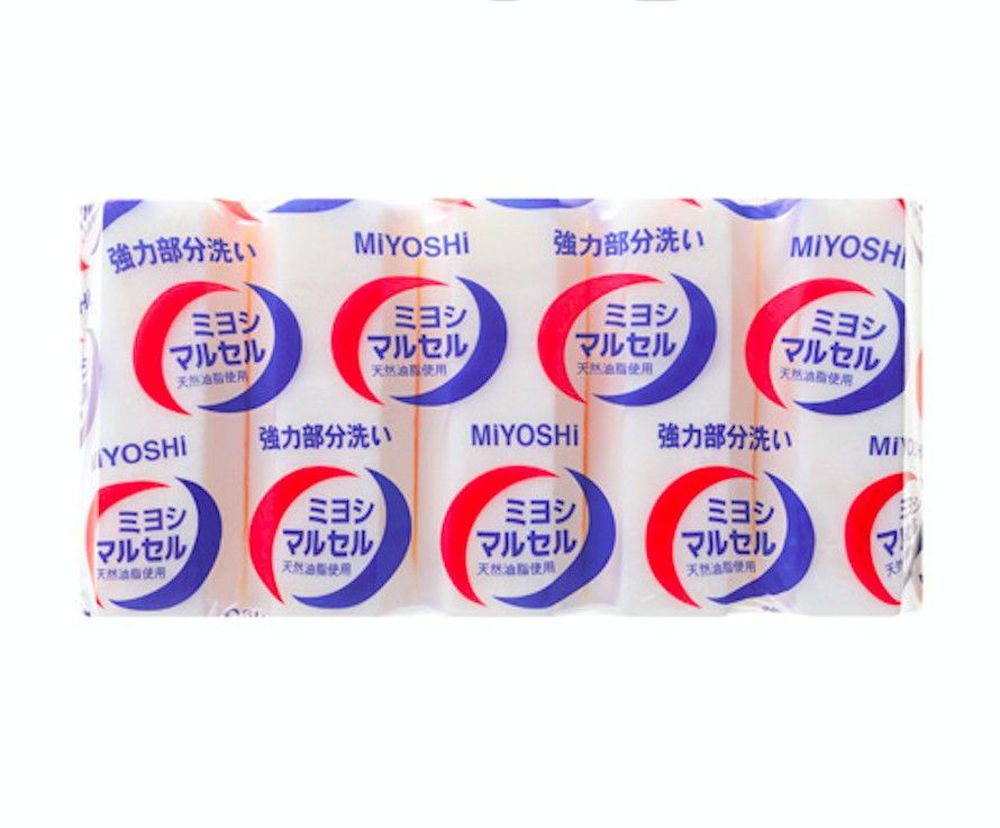 日本 MIYOSHI 無添加 - 強力洗衣皂-140g*5