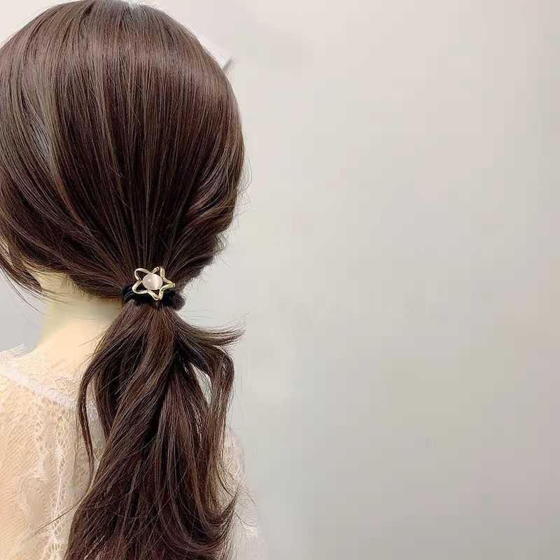 鏤空幾何貓眼髮圈-三角形