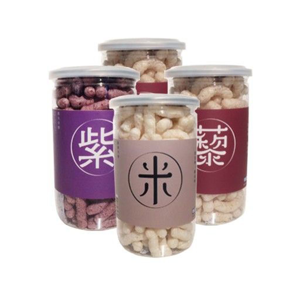 Let's Saga - 寶寶米餅買四件組-紅藜麥*2+紫米*1+原味*1-35g/罐*4