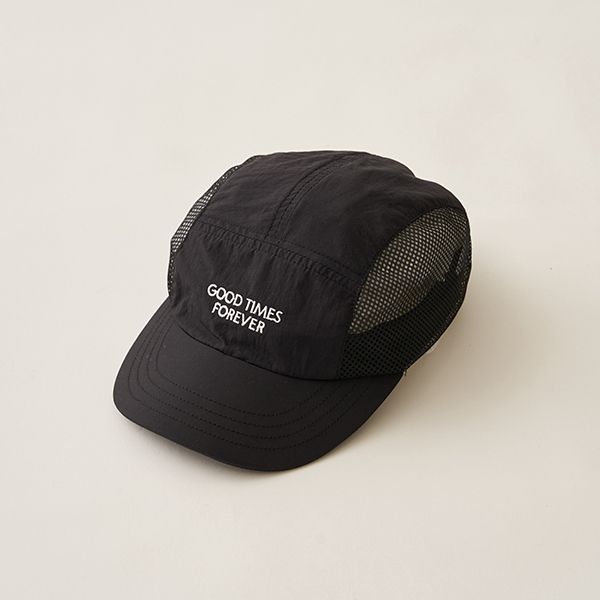 日本 b-ROOM - 透氣網狀軟質休閒遮陽帽-卡其黑