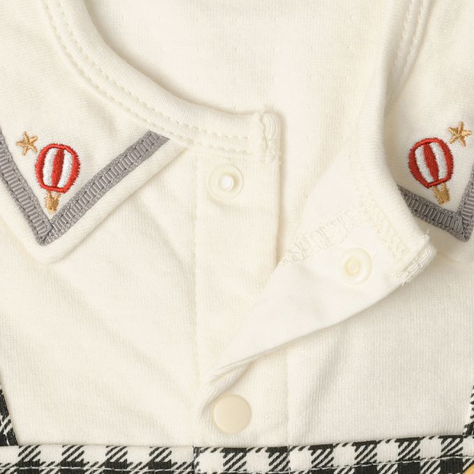 akachan honpo - 長袖假兩件兔裝-黑色