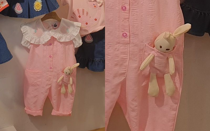 韓國 Coco rabbit - 兔子娃娃連身褲-橘