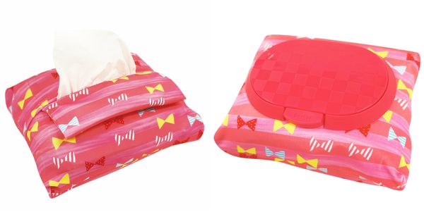 akachan honpo - 兩用FUTAP濕紙巾收納袋 蝴蝶結