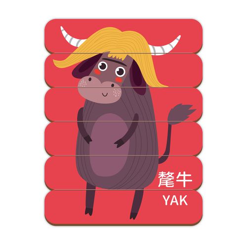 動物配對拼圖