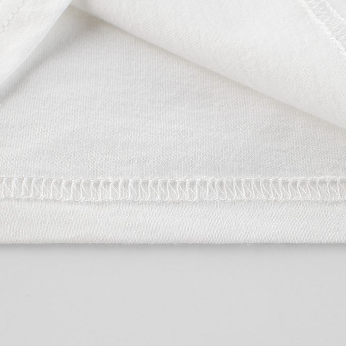 短袖棉T-潮流小標籤-白色