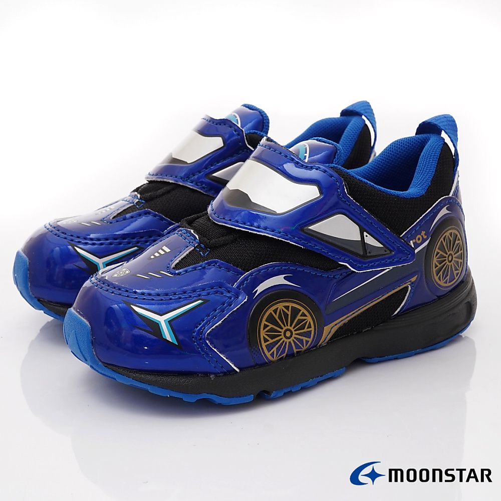 Moonstar日本月星 - 月星CR賽車運動鞋-CRC23285藍-15-19cm(中小童)-運動鞋-藍