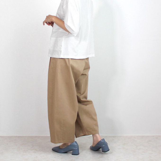 日本女裝代購 - [熱銷款] 超藏肉休閒錐形美腿褲-卡其