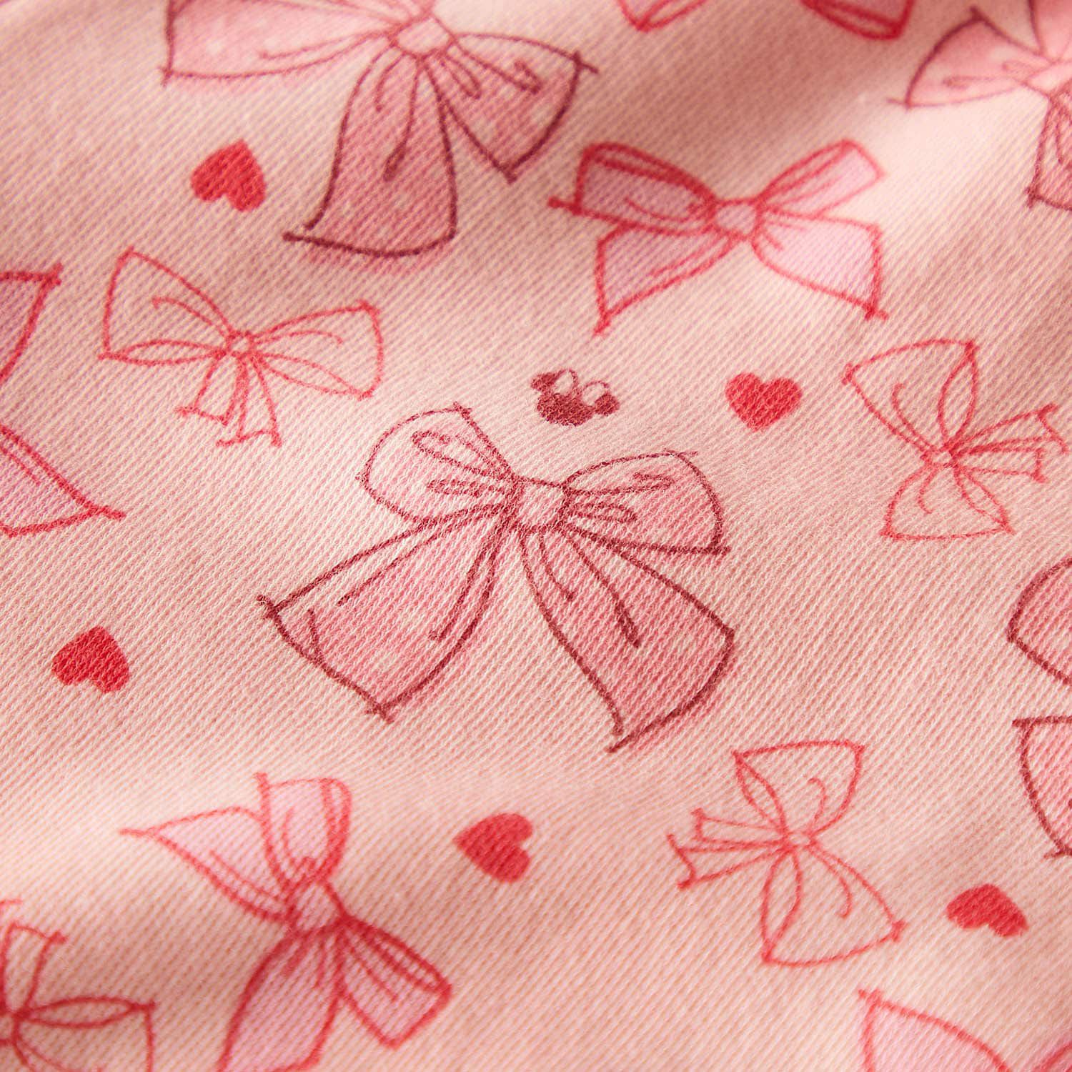 日本千趣會 - 迪士尼 荷葉摺邊角色印花家居服/睡衣-粉橘