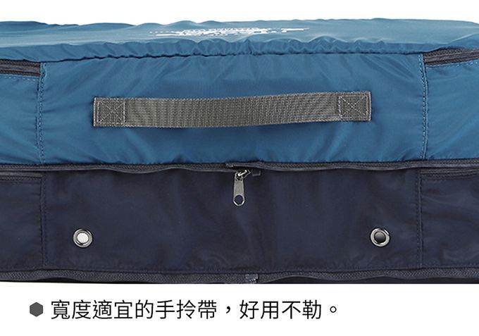 M Square - 拼色款雙層衣物收納袋-粉色 (40*27*16cm)