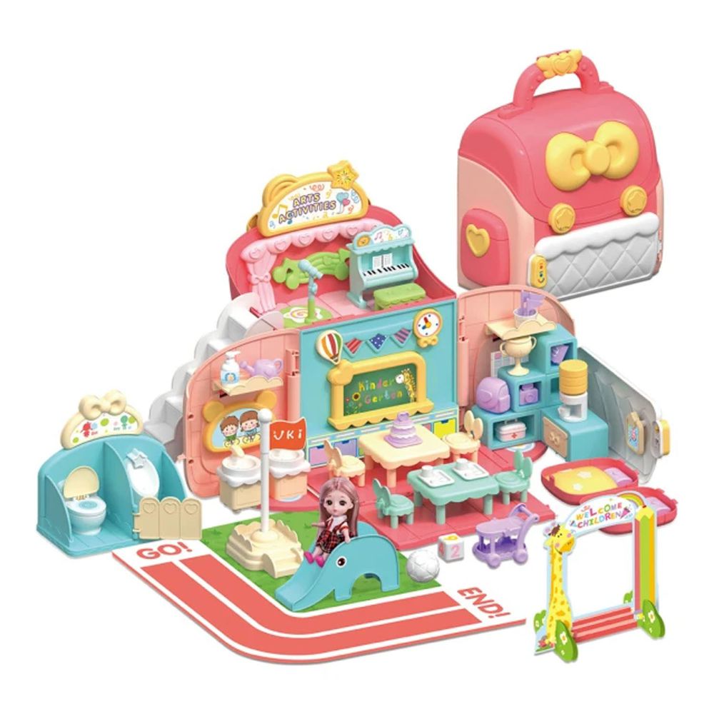 CuteStone - 兒童娃娃屋背包款收納玩具