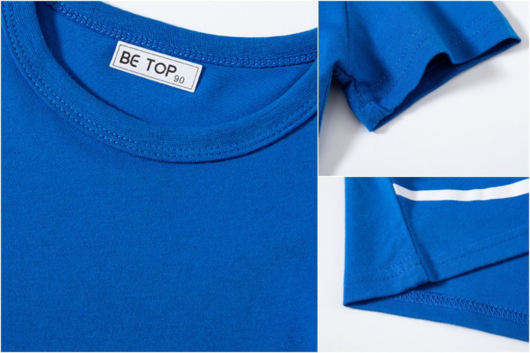 純棉短袖上衣-抽象恐龍-黃色