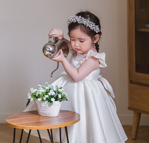 Princess 純手工訂製♚夢幻光澤緞面公主禮服