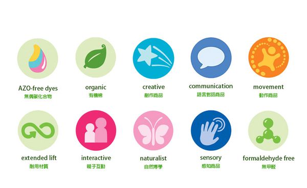 美國 green sprouts - 寶寶有機棉手指玩偶3入組-灰/綠/橘